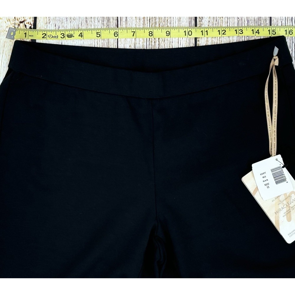 Miraclebody by Miraclesuit Black Ponte Leggings Size 12 Tummy Control NWT - Picture 4 of 10